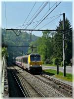Serie 3000 3003 is hauling the IC Luxembourg City - Liers through Esneux on May 23th, 2010.