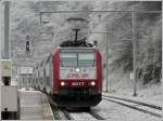 Serie 4000 4017 with RB 3211 Luxembourg City - Wiltz is arriving in Kautenbach on December 25th, 2007.