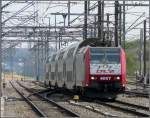 Serie 4000 4007 is arriving with bilevel cars at the station of P�tange on its way from Luxembourg Ciy to Athus (B) on April 27th, 2008.