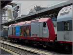 Serie 4000 4018 with UNICEF publicity photographed at Esch-sur-Alzette on August 4th, 2009.