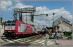 Serie 4000 4014 is leaving the station of Rodange on its way to Athus (B) on August 4th, 2009.