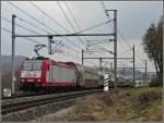 Serie 4000 4001 with bilevel cars is running near Schieren on rainy March 14th, 2010.