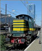 Serie 82 8248 pictured at the station Bruxelles Midi on May 30th, 2009.