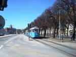 stockholm-djurgardslinjen-nr-7-museumline Tram nr 71 + 196 Strandv�gen 2009 - 04 - 11