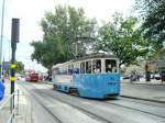 stockholm-djurgardslinjen-nr-7-museumline Tram no 71 Nybroplan 2009 - 08 - 12.