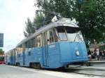 stockholm-djurgardslinjen-nr-7-museumline Tram no 331 Nybroplan 2009 - 08 - 12.
