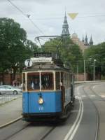 stockholm-djurgardslinjen-nr-7-museumline Tram no 76 Liljevalcs/Gr�na Lund 2009 - 08 - 12.