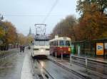 stockholm-djurgardslinjen-nr-7-museumline Tram no 329 , 618 (Coffeetram) Gr�na Lund 2009 - 10 - 25