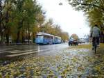 stockholm-djurgardslinjen-nr-7-museumline Tram no 331 + 615 Skansen 2009 - 10 - 25