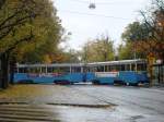 stockholm-djurgardslinjen-nr-7-museumline Tram no 331 + 615 Skansen 2009 - 10 - 25