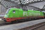 FlixTrain/Hector rail 242 517 could use a wash-up when seen at Köln Hbf on 15 February 2024.