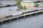 SJ Rc1 at Centralbron (The Central Bridge) in Stockholm.