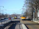 Tram nr 67 and tram nr 24 stra Eneby Kyrka 2010 - 03 - 20.