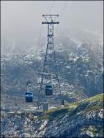 The Schwgalp-Sntis cableway pictured in Schwgalp on September 14th, 2012.