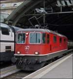 The Re 4/4 II 11132 photographed in St Gallen main station on September 12th, 2012.