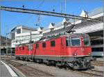 SBB Red 4/4 II 11245 and an other one in Lausanne.
07.10.2010