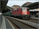 Re 4/4 II 11204 with an  Air14  secial train to Payerne in Lausanne. 
07.09.2014 