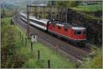 SBB Re 4/4 II with an IR by Wassen.
10.10.2014