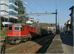 SBB Re 4/4 II 11194 is arriving with an IR in Locarno. 21.03.2011