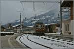 The BLS Re 4/4 193  Grenchen  is leaving wiht his GoldenPass RE Zweisimmen.
24.11.2013