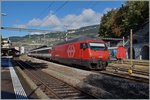 The SBB Re 460 089-6 with an IR to Brig in Vevey.