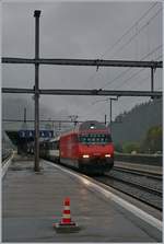 The SBB Re 460 089-6 with the IR 2320 Airolo - Basel SBB in Airolo.