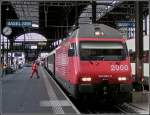 Re 460 083-9 pictured at Basel SBB station on July 30th, 2007.