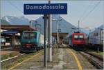 The FS 464 183 and the SBB Re 484 002 in Domodossola-.