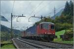 SBB Re 620 065-3 and a Re 4/4 II wiht a Cargo Train near Wasen.