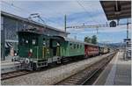 Steam Day Lyss 2018: The DBB (Dampfbahn Bern) Te 155 (ex EBT) in Lyss.