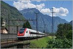 A SBB ICN on the way to the north side of the alps by Bodio.
