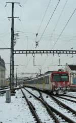 Wintertime in Lausanne: NPZ to Vallorbe.