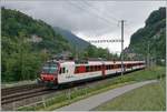 A Region Alps RBDe 560 local train service on the way to St-Gingolph by St-Maurice.