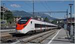 The IC 21 663 formed with two SBB RABe 501  Giruno  from Basel SBB is arriving at his destination Lugano.

23.06.2021