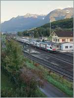 The SBB RABe 511 101 from Annemasse to St-Maurice in St-Triphon.