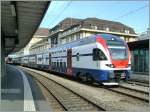 The new SBB RABe 511 001 in Lausanne.