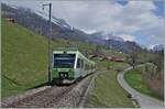 The BLS RABe 525 028 (Nina) on the way from Bern to Zweisimmen by Enge im Simmental.

14.04.2021