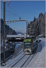 The BLS RABe 535 121 on the way to Bern by Trubschachen.