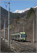 A Lötschberger on the way from Bern to Domodossola by Varzo.