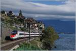 A SBB RABe 503 / ETR 610 from Geneve to Milano near St Saphorin.
