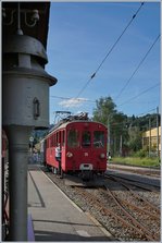The RhB ABe 4/4 35 in  Blonay.
01.08.2016