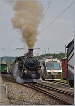Blonay Chamby Mega Steam Festaval (MSF): The BFD HG 3/4 N° 3 in Blonay.