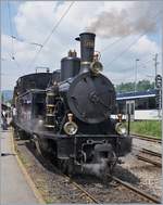 Blonay Chamby Mega Steam Festival: The SBB G 3/4 208 (by the Ballenberg Dampfbahn) on the Blonay - Chamby Railway. 19.05.2018