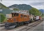 50 years Blonay-Chamby Railway - Mega Bernina Festival (MBF): The RhB BB Ge 4/4 182 in Blonay.