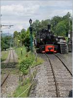 A picture token from the incoming train in Chaulin: The Blonay Chamby G 2x 2/2 105.