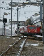 MGB HGe 4/4 is arriving at Andermatt wiht his local Train from Disentis.
03.04.2013