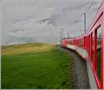 A MGB local train is running between Ntschen and Andermatt on August 7th, 2007.
