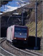 The  Corssrail  185 601-2 near Wassen.
14.03.2014