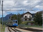 The SSIF Ferrovia Vigezzina ABe 8/8 22  Ticino  in Malesco.