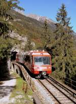 One of the beautifulest part of the M-C Line is between Le Trtin and Finhaut.